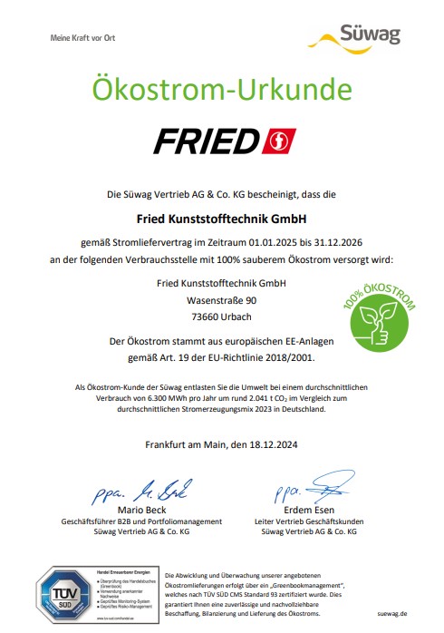 CO2 neutrale Produktion